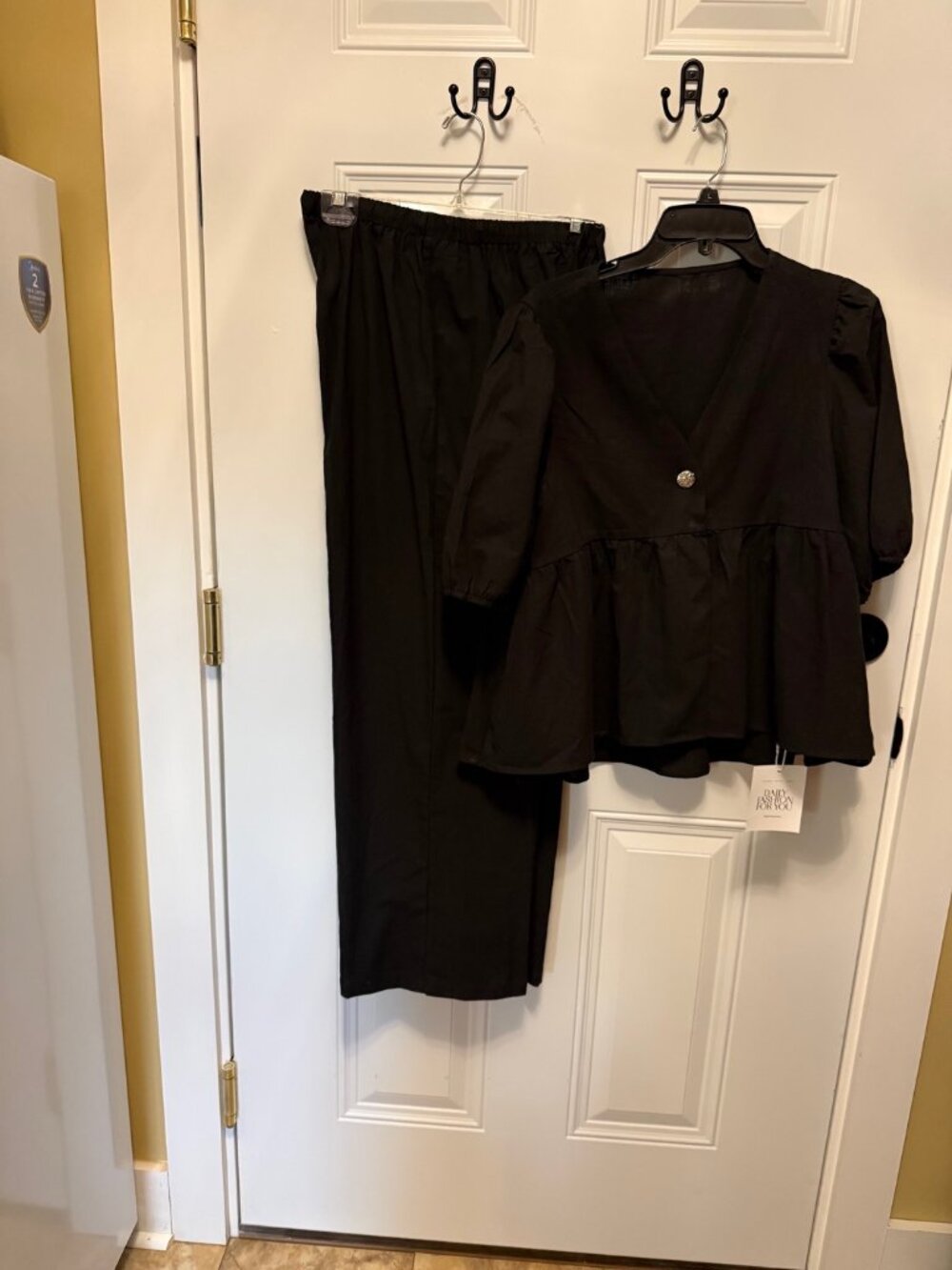 Black Two-Piece Pantsuit